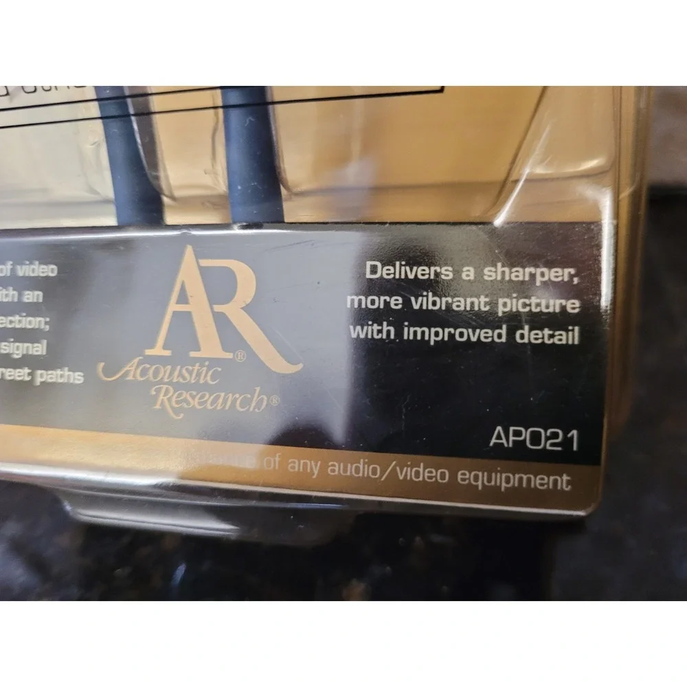 Acoustic Research NEW Gold Plated S-Video Connector Cable AP021 6FT J020